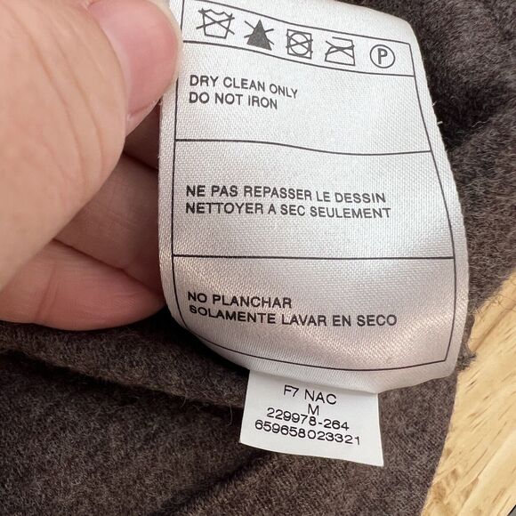 Nike Tiger Woods‎ Collection 100% Wool Heavy Golf Sweater Jacket Brown Med - Picture 8 of 8